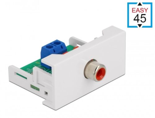 Delock Easy 45 modulos RCA anya csatlakozó 22,5 x 45 mm