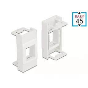   Delock Easy 45 Modul Keystone tartó 22,5 x 45 mm, fehér (DL-81353)