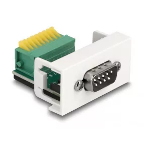   Delock Easy 45 Module D-Sub 9 tűs apa   9 tűs sorkapocs 22,5 x 45 mm (DL-81408)