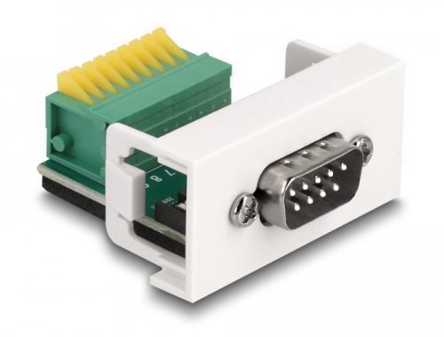 Delock Easy 45 Module D-Sub 9 tűs apa   9 tűs sorkapocs 22,5 x 45 mm