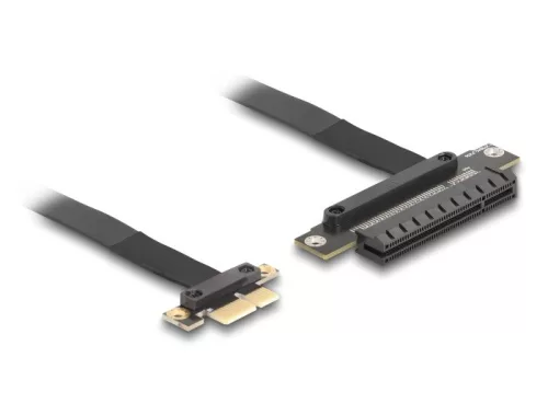 Delock Riser kártya PCI Express 3.0 x1 x1 apa x8-as bővítőhelyre, 30 cm-es kábellel (DL-81496)