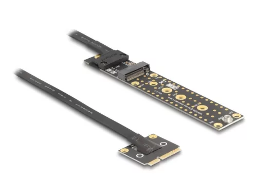 Delock adapter Mini PCIe apa M.2 Key M anya csatlakozóra 20 cm-es kábellel (DL-81501)