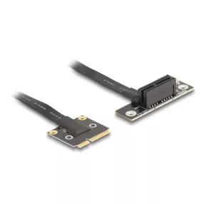   Delock adapter Mini PCIe apa PCIe 3.0 x1 női PCIe 3.0 x1 90 -os szögben, 20 cm-es kábellel (DL-81504)