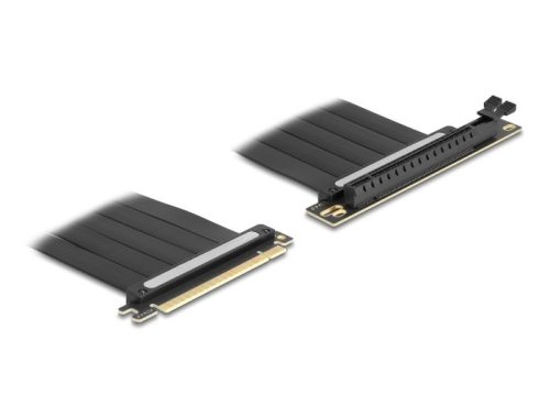 Delock Riser kártya PCI Express 4.0 x16 apa x16 foglalatba 90 -os szögben, 30 cm-es kábellel