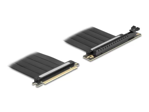 Delock Riser kártya PCI Express 4.0 x16 apa x16 foglalatba 90 -os szögben, 30 cm-es kábellel (DL-81509)