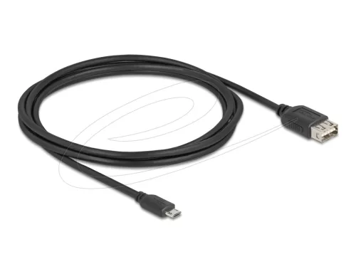Delock USB 2.0 kábel EASY USB Type Micro apa - EASY USB Type-A anya 2 m (DL-81519)