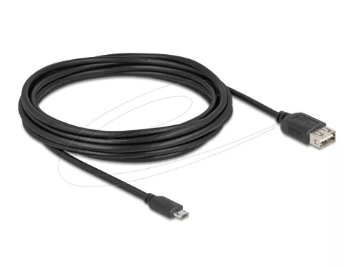 Delock USB 2.0 kábel EASY USB Type Micro apa - EASY USB Type-A anya 5 m (DL-81521)