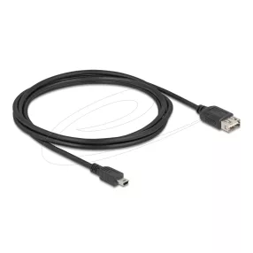   Delock USB 2.0 kábel USB Type Mini-B apa - EASY USB Type-A anya 2 m (DL-81525)