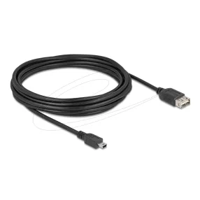   Delock USB 2.0 kábel USB Type Mini-B apa - EASY USB Type-A anya 5 m (DL-81527)