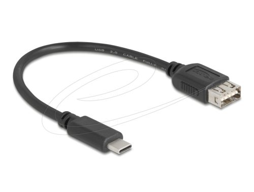 Delock USB 2.0 kábel USB Type-C  apa   EASY USB Type-A anya, 0,2 m