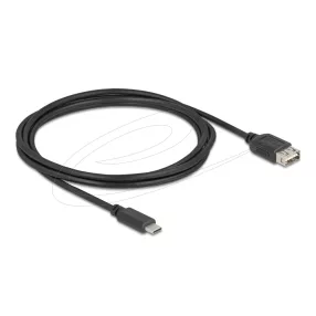   Delock USB 2.0 kábel USB Type-C  apa   EASY USB Type-A anya, 2 m (DL-81537)