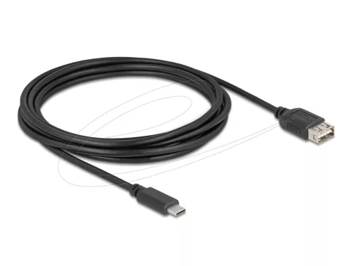 Delock USB 2.0 kábel USB Type-C  apa   EASY USB Type-A anya, 3 m (DL-81538)