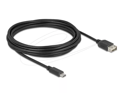 Delock USB 2.0 kábel USB Type-C  apa   EASY USB Type-A anya, 5 m (DL-81539)