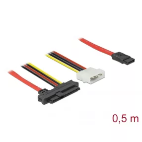   Delock Kábel SAS SFF-8482 + Táp > 1 db. 7 pin-es SATA 0,5 m (DL-82219)