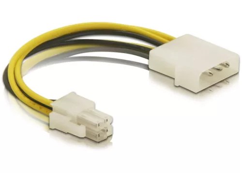 Delock P4 apa   MOLEX 4 tűs apa, kábel (DL-82391)
