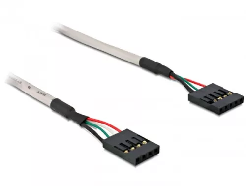 Delock USB tűfejes csatlakozó 4 tű/5 tű anya-anya (DL-82439)