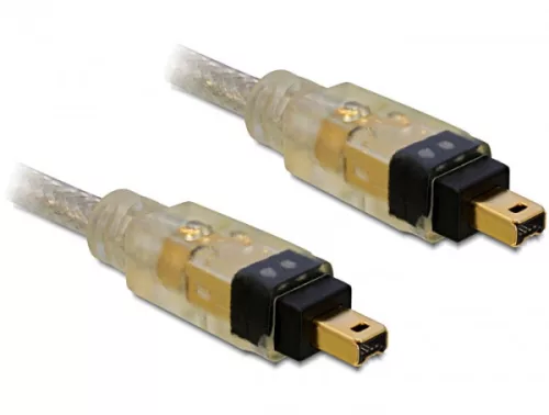 Delock 1 méteres FireWire összekötő kábel (4/4 tűs) (DL-82570)