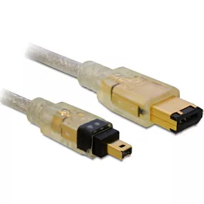   Delock 1 méteres FireWire összekötő kábel (6/4 tűs) (DL-82576)