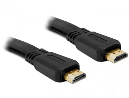 Delock High Speed HDMI Ethernet kábel - A apa/apa 5,0m lapos (DL-82672)