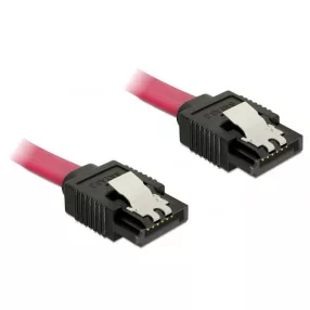   Delock SATA 6Gbps 30cm egyenes-egyenes piros kábel (DL-82676)