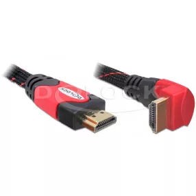   Delock High Speed HDMI Ethernet kábel, A-A apa/apa 5,0m hajlított (DL-82688)