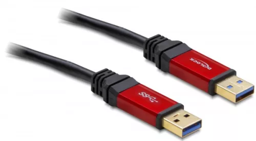 Delock USB 3.0-A apa / apa kábel, 3 m prémium kábel (DL-82746)