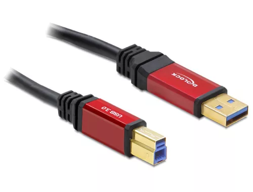 Delock Kábel USB 3.0 A típusú dugó > USB 3.0 B típusú dugó 1 m Premium (DL-82756)