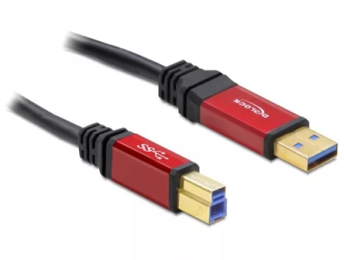 Delock USB 3.0-A > B apa / apa, 3 m prémium kábel (DL-82758)