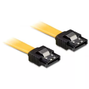   Delock SATA 6 Gb/s egyenes/egyenes kábel, fém, 10 cm (DL-82797)