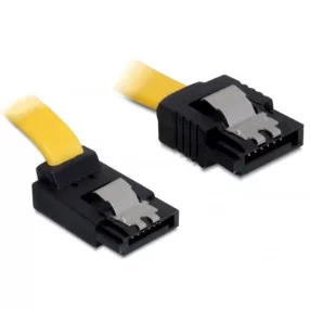   Delock SATA 6 Gb/s fel/egyenes kábel, fém, 30 cm (DL-82804)