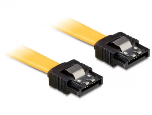 Delock SATA 6 Gb/s egyenes /egyenes kábel, fém, 30 cm (DL-82805)