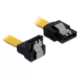 Delock kábel SATA 6 Gb/s le/egyenes, fém, 70 cm (DL-82814)