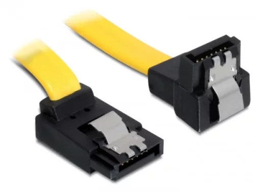 Delock SATA 6 Gb/s fel / le kábel, fém, 50 cm (DL-82821)