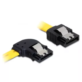   Delock SATA 6 Gb/s bal / egyenes kábel, fém, 50 cm (DL-82825)
