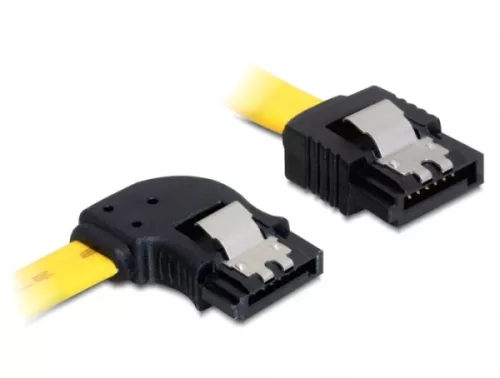 Delock SATA 6 Gb/s bal / egyenes kábel, fém, 50 cm (DL-82825)