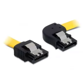   Delock SATA 6 Gb/s jobb/egyenes kábel, fém, 30 cm (DL-82828)