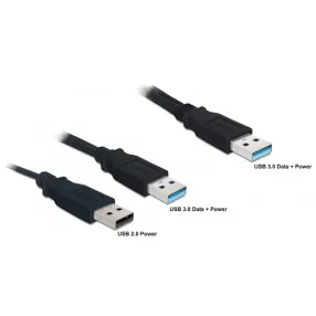   Delock kábel USB 3.0-A apa > USB 3.0-A apa + USB 2.0-A apa (DL-82908)