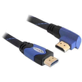   Delock kábel High Speed HDMI Ethernettel   HDMI A apa> HDMI A apa angled 5 m (DL-82958)