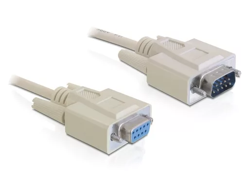 Delock RS-232 soros kábel, Sub-D9 apa / anya 10 m (DL-82979)