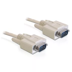 Delock RS-232 soros kábel, Sub-D9 apa / apa, 1 m (DL-82980)