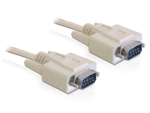 Delock RS-232 soros kábel, Sub-D9 apa / apa, 5 m (DL-82982)