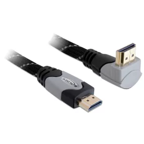   Delock High Speed HDMI-kábel típusú Ethernet   HDMI A dugós > HDMI A dugós derékszögű 4K 1 m (DL-82993)