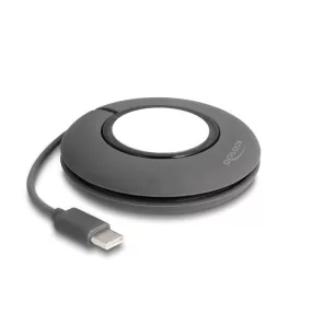   Delock USB Type-C  orsós töltő kábel Apple órákhoz 1 m szürke, mágneses (DL-83019)