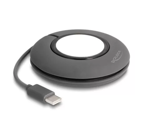 Delock USB Type-C  orsós töltő kábel Apple órákhoz 1 m szürke, mágneses (DL-83019)