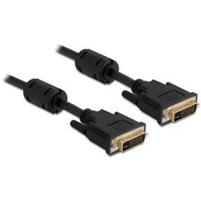   Delock Kábel DVI 24+5 csatlakozódugóval > DVI 24+5 csatlakozódugóval, 3 m, fekete (DL-83112)