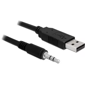   Delock konverter USB 2.0 apa > soros-TTL 3.5 mm sztereo jack, 1.8 m (3.3 V) (DL-83114)