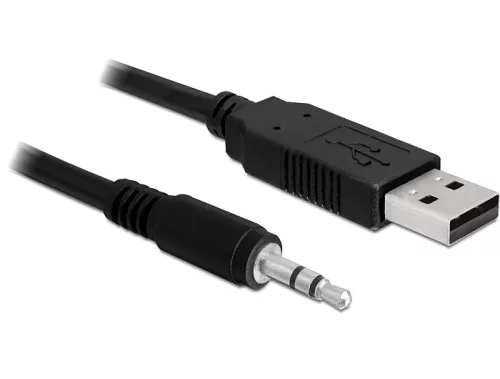 Delock konverter USB 2.0 apa > soros-TTL 3.5 mm sztereo jack, 1.8 m (3.3 V) (DL-83114)