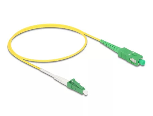Delock Kábel, optikai szálas LC-APC > SC-APC Simplex egyszeres OS2, 0,5 m (DL-83234)