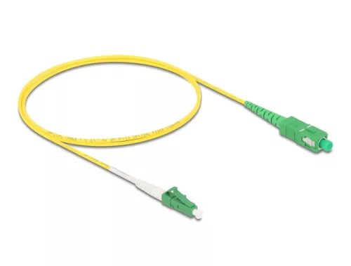 Delock Kábel, optikai szálas LC-APC > SC-APC Simplex egyszeres OS2, 1 m (DL-83235)