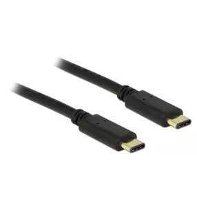   Delock Kábel USB Type-C  2.0 dugó > USB Type-C  2.0 dugó 2,0 m fekete (DL-83332)